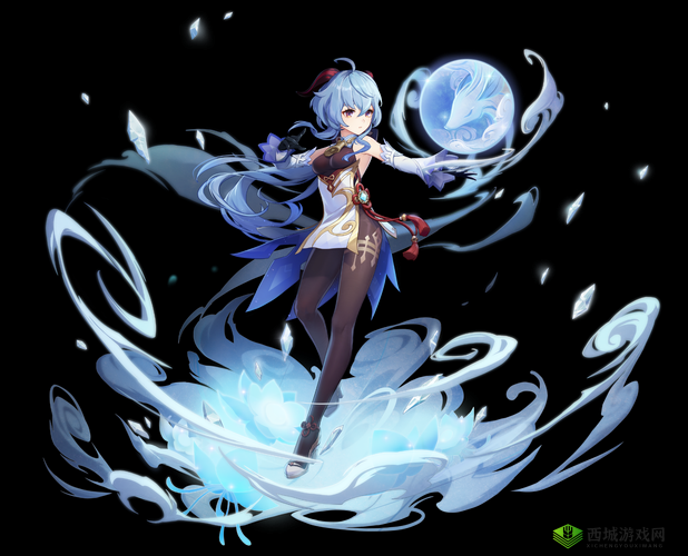 原神游戏角色甘雨裸体图片:璃月的冰雪之神