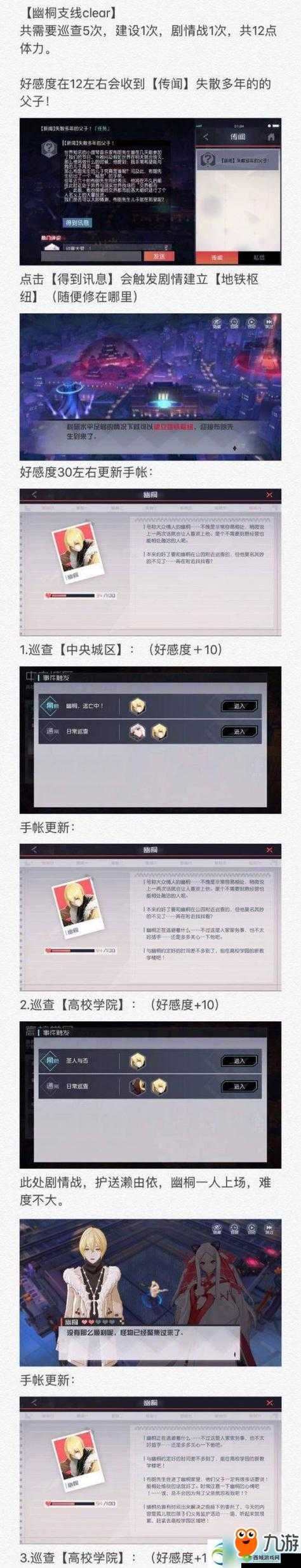 永远的7日之都手账支线任务攻略